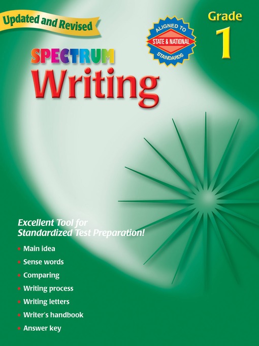 Title details for Writing, Grade 1 by Spectrum - Available